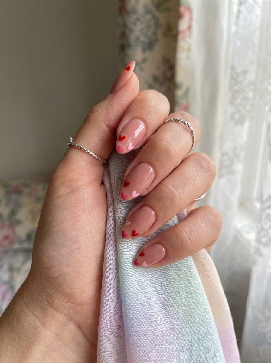 Heart Tip Nails als Y2K Nails Inspiration 2026